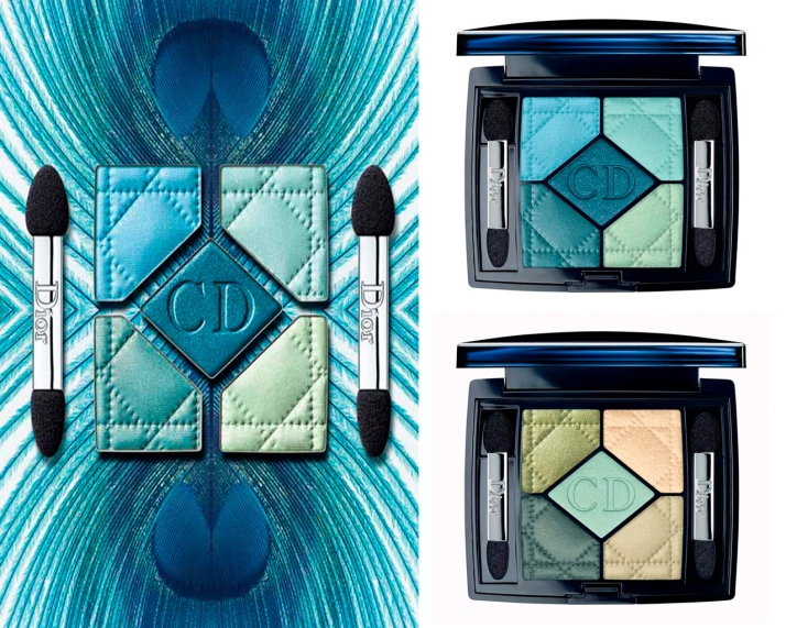     Dior 5 Color Eyeshadow Palette: 434 Peacock e 374 Blue Lagoon (US$59,00)